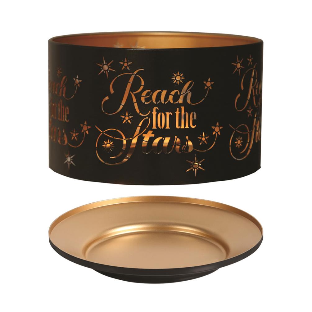 Aroma Silhouette Black & Gold Reach for the Stars Shade & Tray £13.04